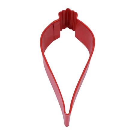 Cortador de galletas/adorno R&M de 3.25" rojo