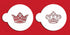 Plantilla de galleta Coronas reales