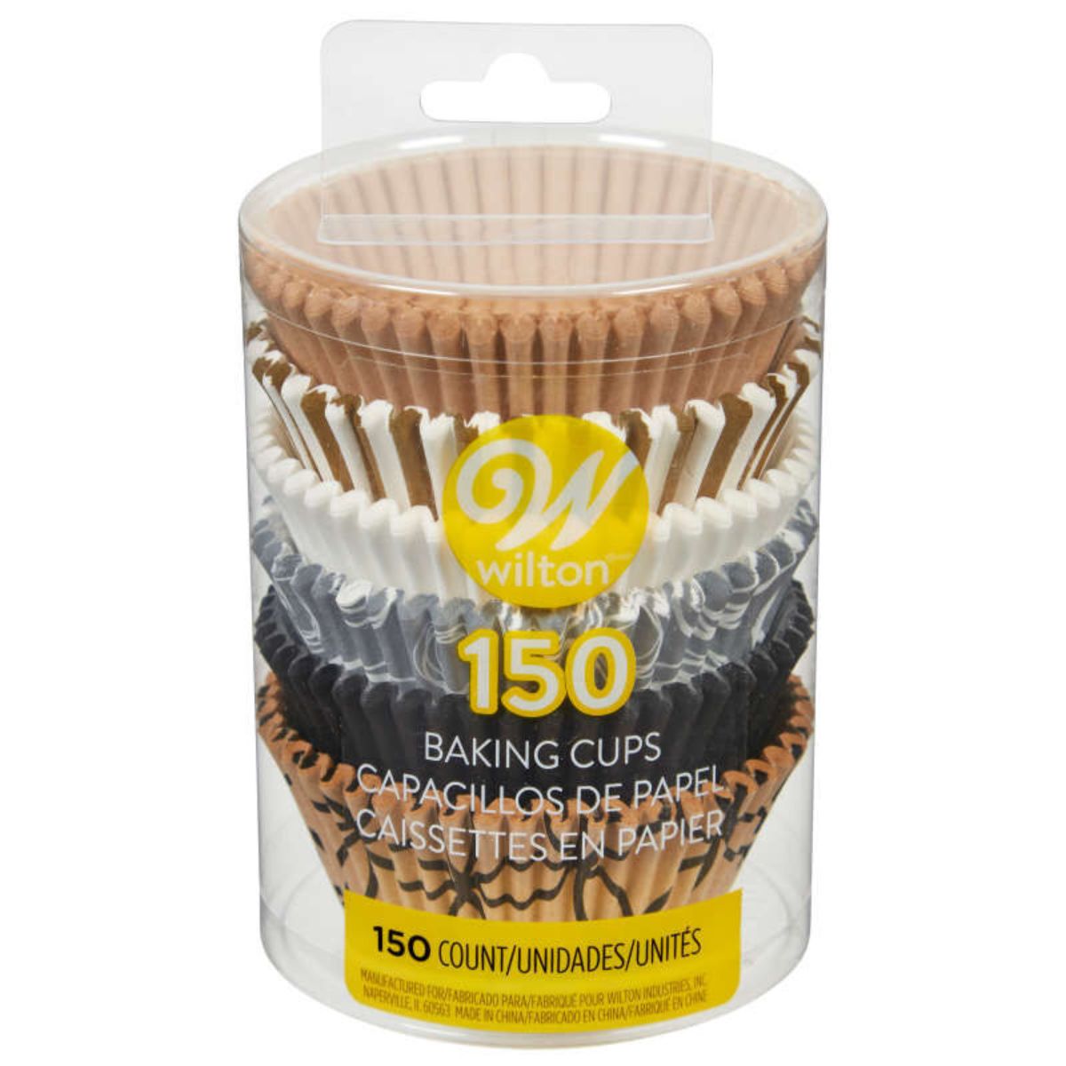 Wilton Baking Cups Gold/White/Silver/Black 150ct