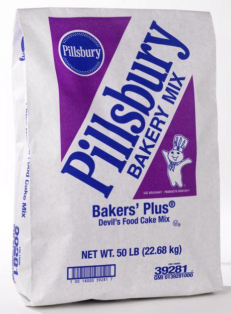 Pillsbury™ Bakers Plus Dark Devil's Food Cake Mix 50 lb Bag