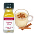 LorAnn Oils Eggnog Flavoring 1 Dram bottle showing the flavoring liquid and packaging for baking or beverage use.