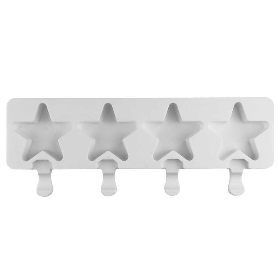 Molde de silicona NY Cake 'Estrella' para helados de pastel 4 cav.