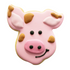 Pig Face Cookie Cutter 4.25'