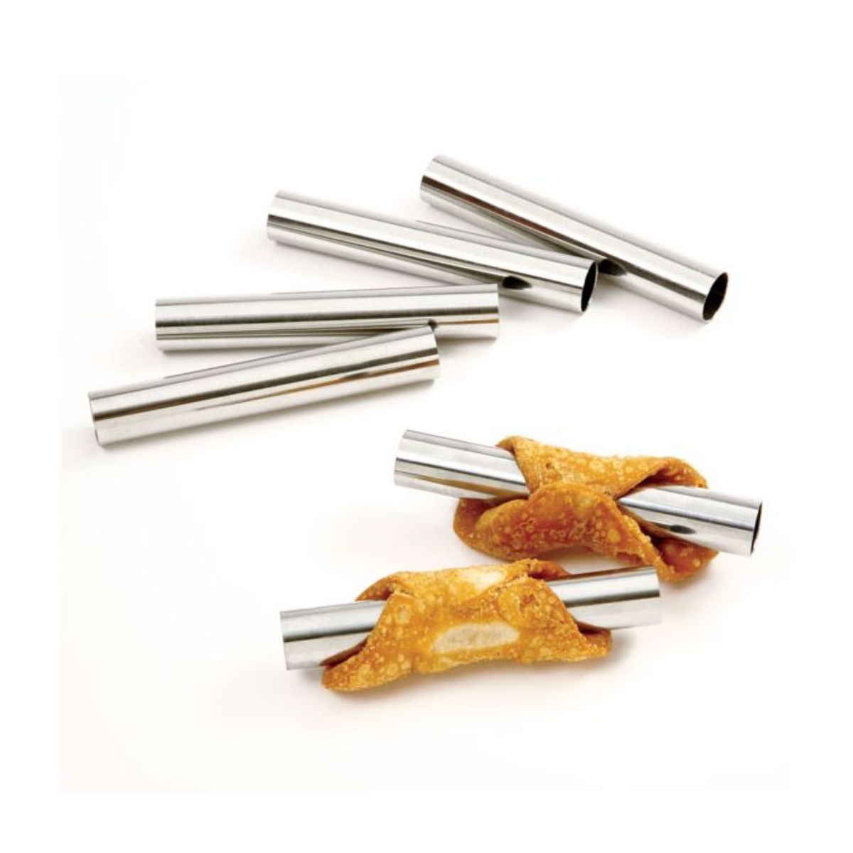 Norpro Moldes de Acero Inoxidable para Mini Cannoli 6 piezas