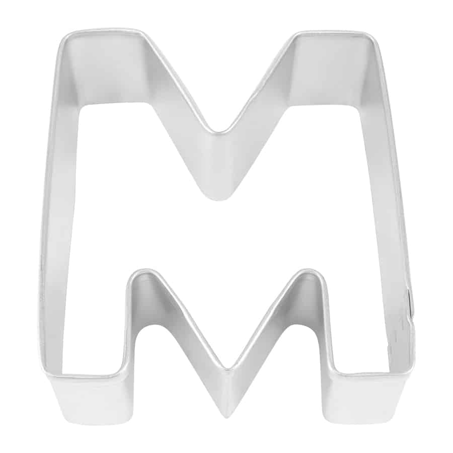Cortador de galletas de la letra "M"