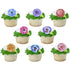 Garden Flowers Cupcake Rings 12ct