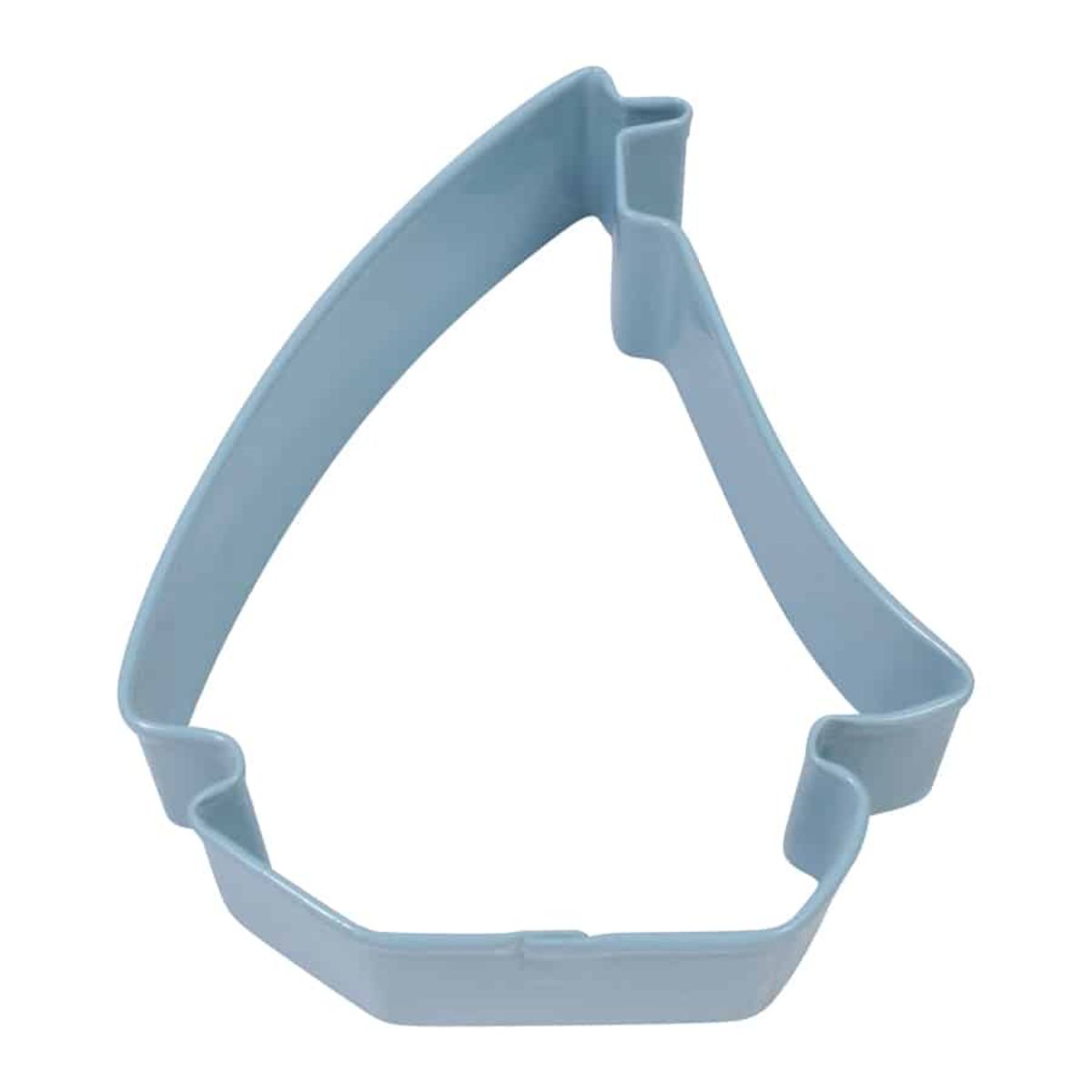 Cortador de galletas R&M, velero azul, 3.5"
