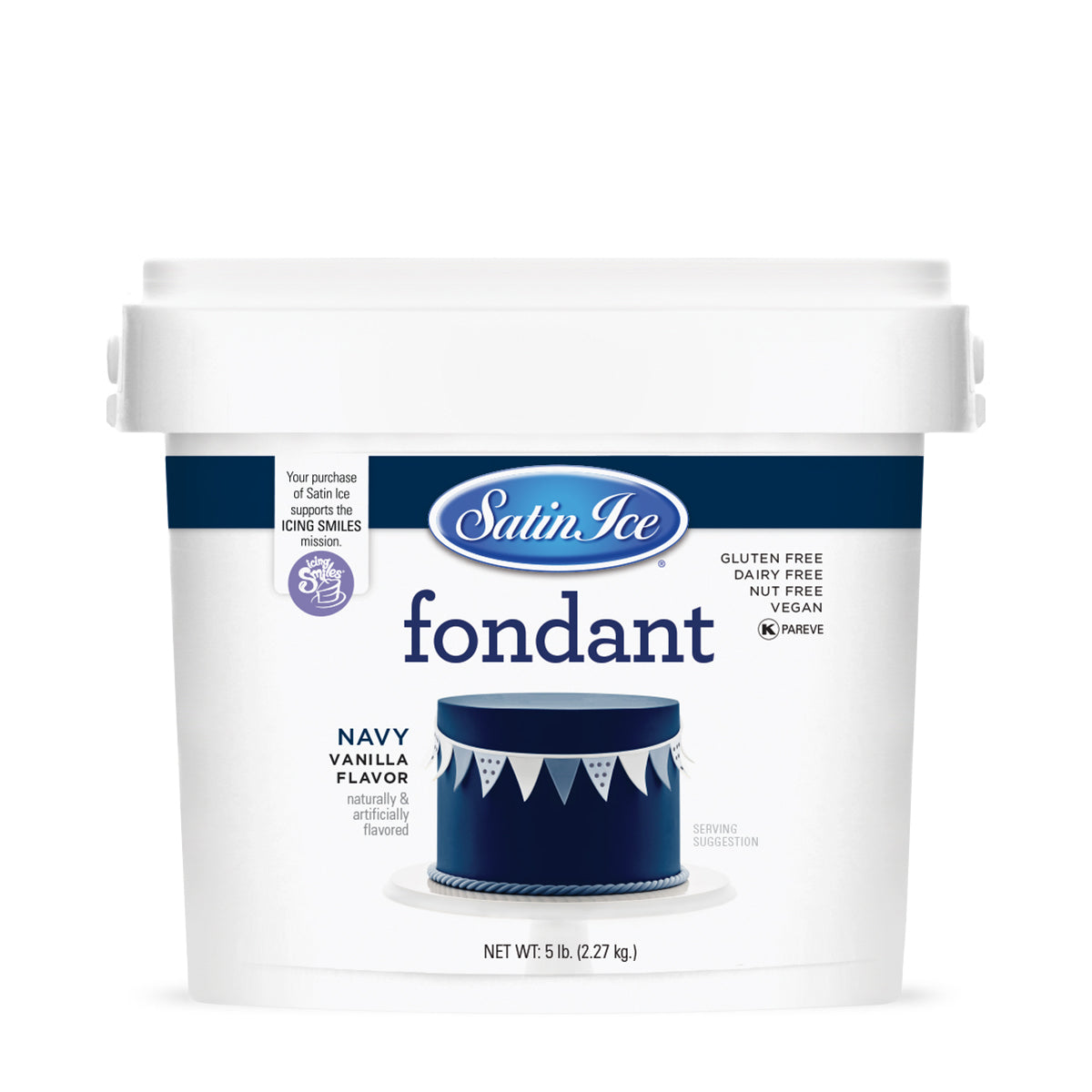 Satin Ice fondant in various colors and sizes, smooth and flexible for cake decorating, shown in a close-up image.