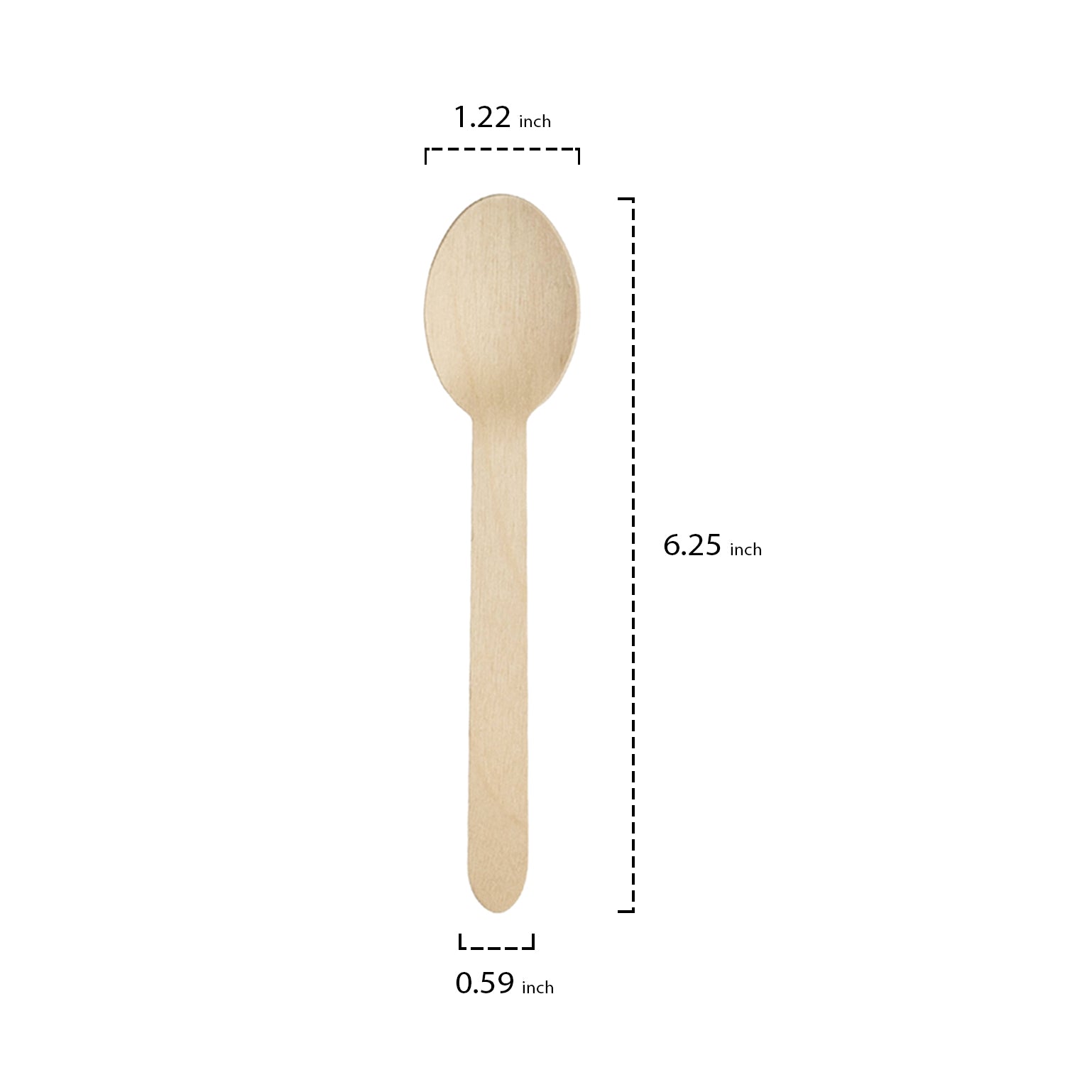 PartyE Wooden Spoons - 50ct