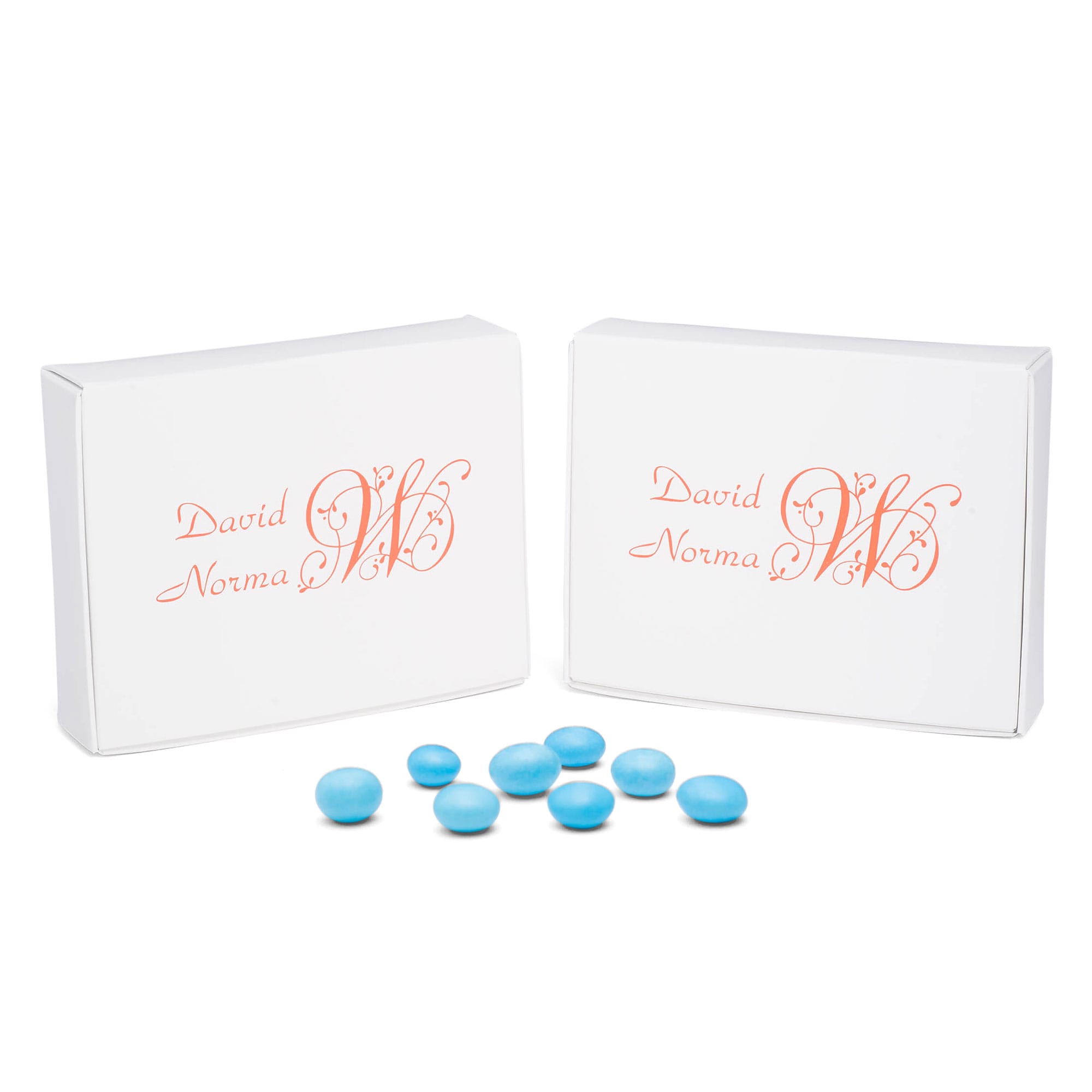 26W - Cajas blancas para caramelos y dulces de 4 9/16 x 3 9/16 x 1 1/4 - 1/4 lb.