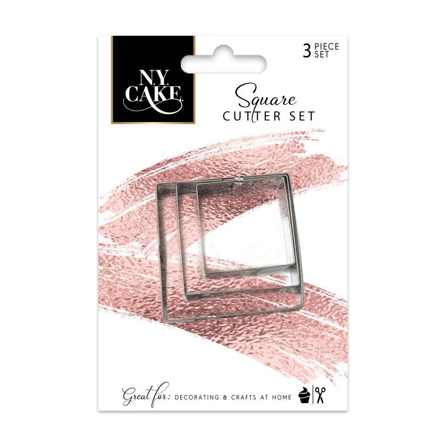 Square Fondant Cookie Pastry Cutter Set