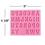 NY Cake Silicone Groovy Letter Alphabet Mold