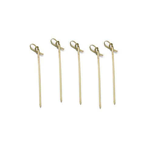 Palillos de bambú anudados PartyE de 4" - 100 unidades