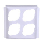 Whalen Packaging cupcake inserts in various sizes, shown in a close-up image, designed to hold and decorate cupcakes.