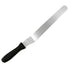 Fat Daddio's offset blade spatula in various sizes, with stainless steel blades and ergonomic handles, ideal for baking and decorating.