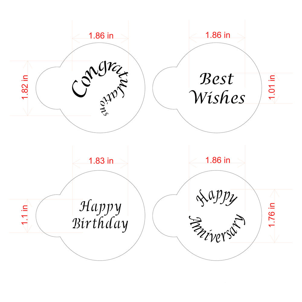Special Occasions Cookie Stencil - Bake Supply Plus