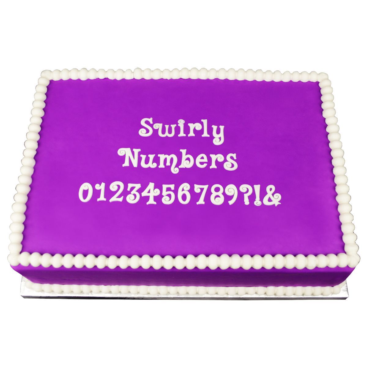 Swirly Number Flexabet™ Mold