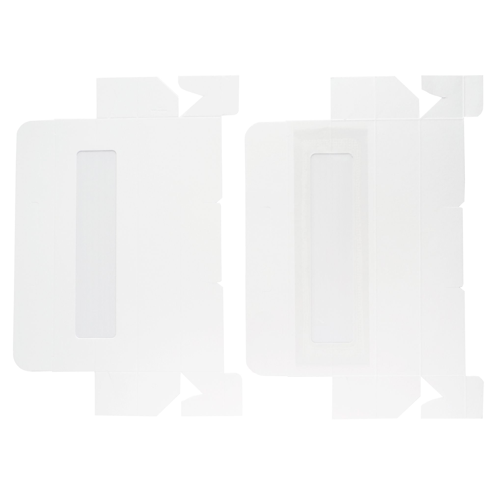 Caja n.º 30 - Cajas blancas para mentas con ventana de 9 11/16 x 1 5/8 x 1 5/8