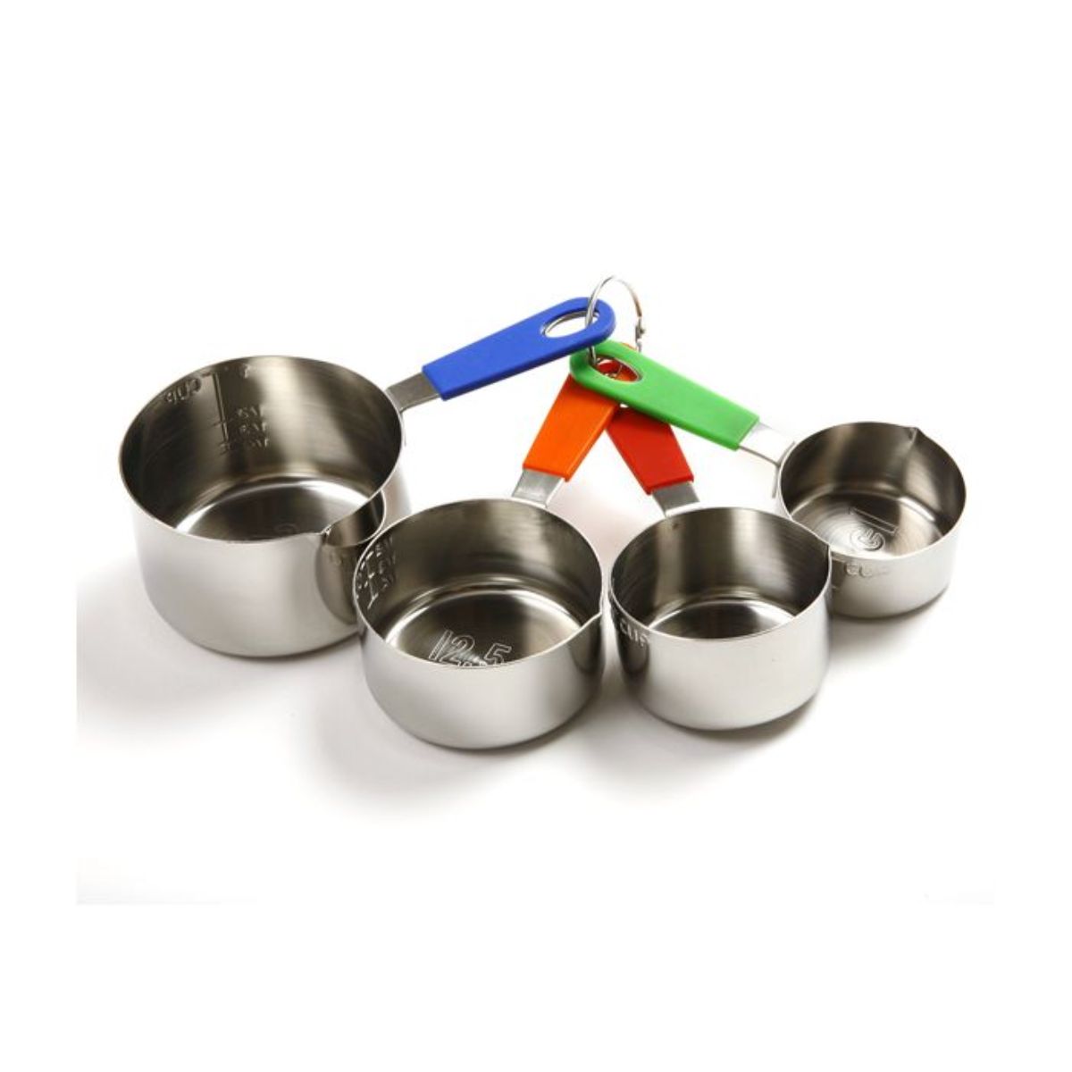 Norpro Stainless Steel Measuring Cup W/ Silicone Handle Set of 4