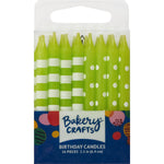 Velas con Patrón de Rayas y Puntos - Todos los Colores