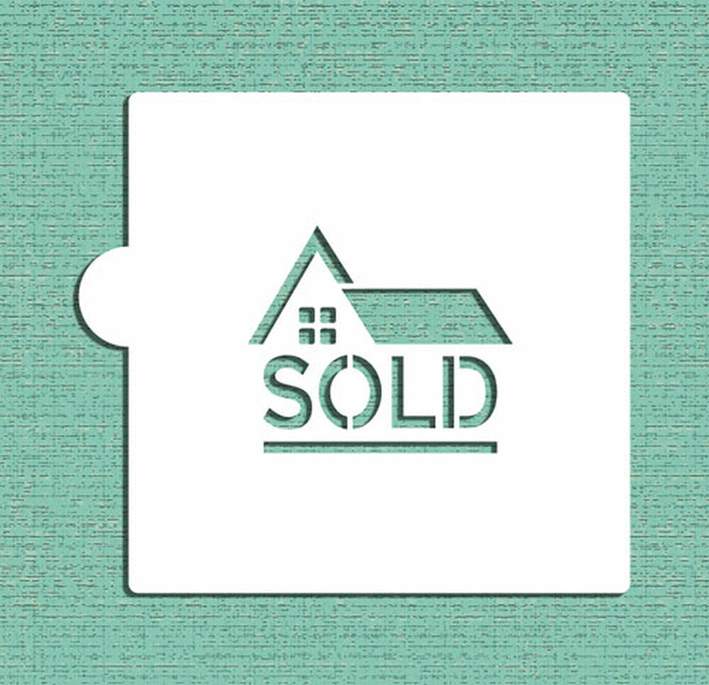 Sold House Cake Stencil