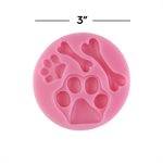 Molde de silicona NY Cake para huesos y patas de perro