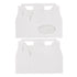 25W - Cajas con asa tipo gablete y ventana blancas de 6 3/8 x 3 x 3 1/2