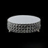 Soporte redondo de cristal para tartas de 10" - Plateado