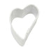 Cortador de galletas R&M Mini Folk Heart blanco 1.5"
