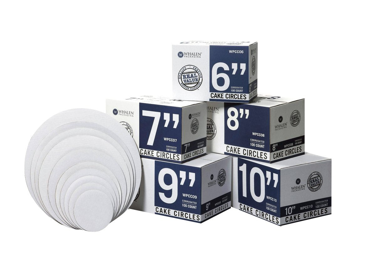 White Coated Cake Boards — All Sizes