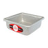 Fat Daddio's square cake pans in various sizes, shown stacked with smooth metal surfaces and straight edges for baking.