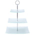 Square Glass Treat Stand 3 Tier 13'