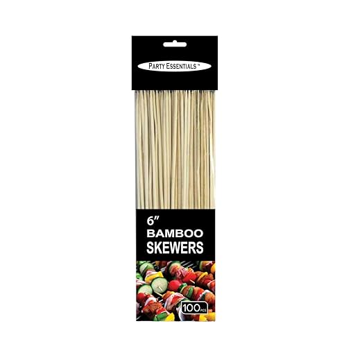 Brochetas de bambú de 6"
