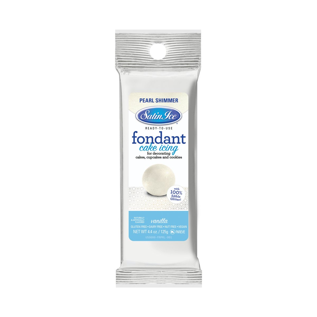 Satin Ice Pearl Shimmer Fondant — 4oz or 1lb