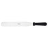Ateco 12-inch straight spatula with a plastic handle, ideal for baking and cooking tasks, shown in a close-up view.