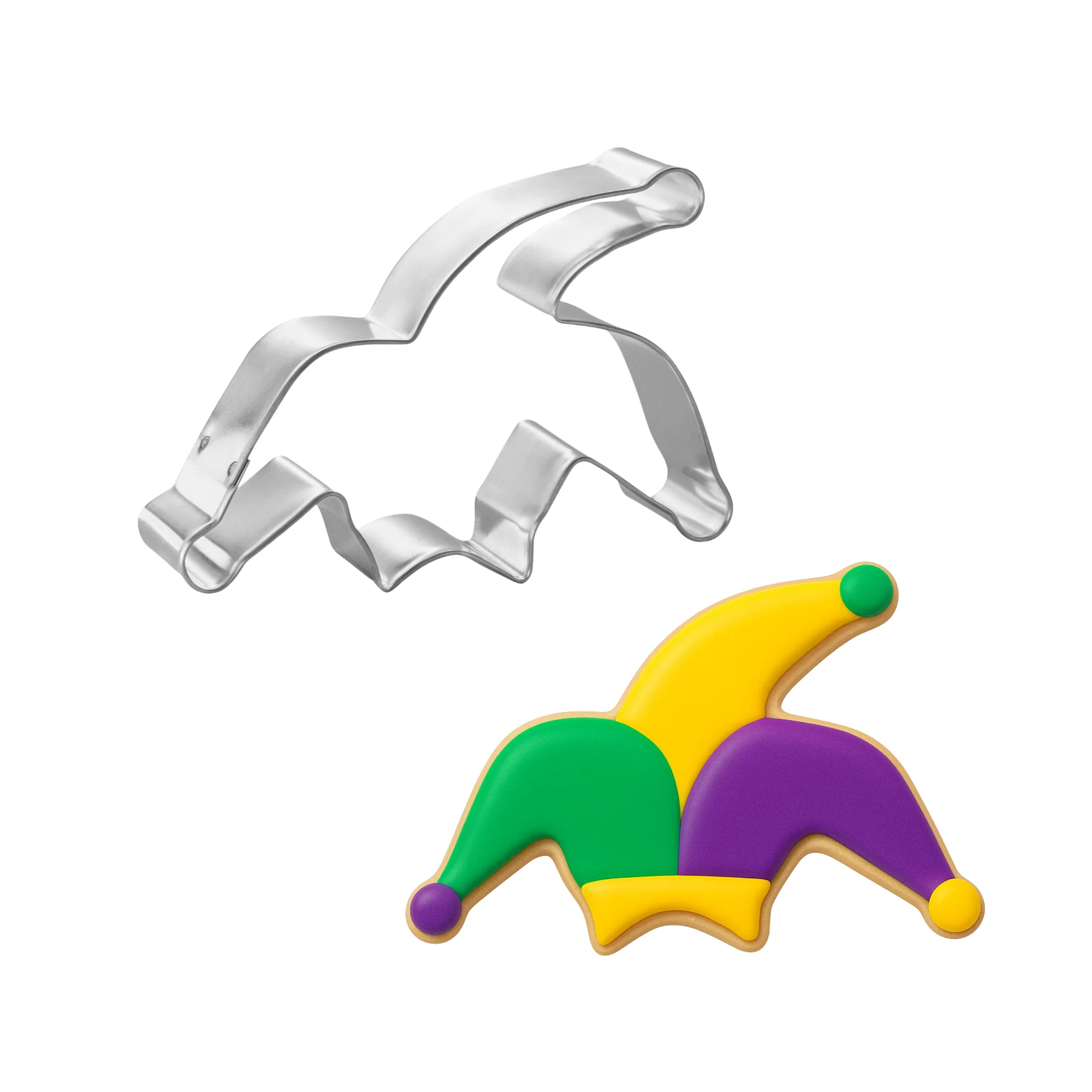 Jester Hat Cookie Cutter 3.75 in