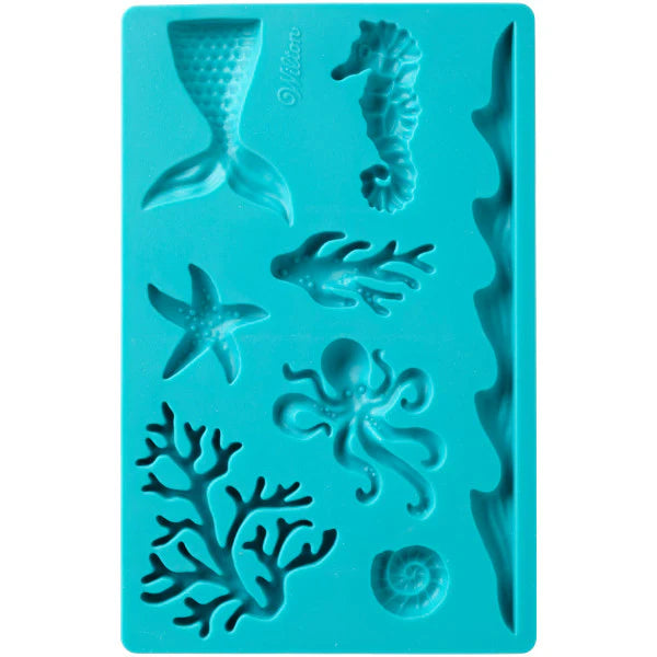 Molde de silicona Wilton con diseño de océano