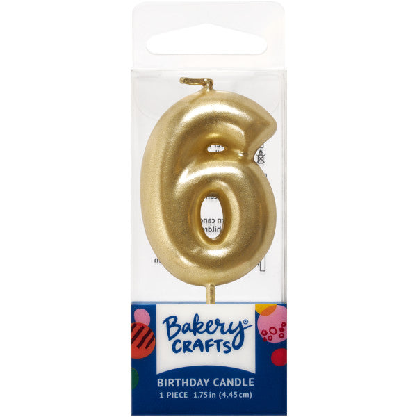 Mini Gold Candle Numerals 0-9