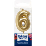 Mini Gold Candle Numerals 0-9