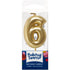 Mini Gold Candle Numerals 0-9