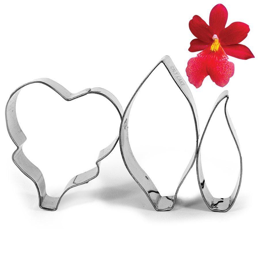 Burrageara Orchid Fondant Cutter- Set of 3