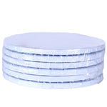 White Circle Cake Drums — All Sizes