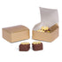 Cajas pequeñas de recuerdo de papel de aluminio dorado de 13G - 2 1/2 x 2 1/2 x 1 1/8