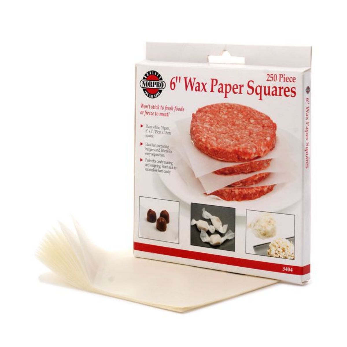 Norpro 6' Wax Paper Squares 250ct