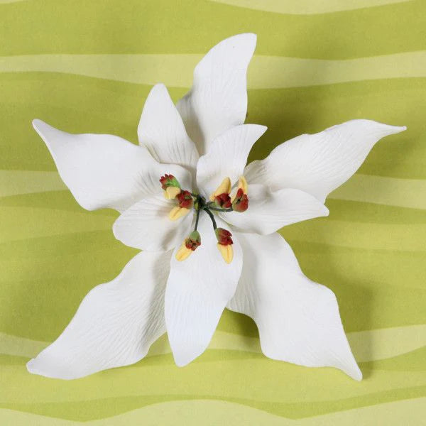 Poinsettia Gumpaste Flower Red #98 or White #96