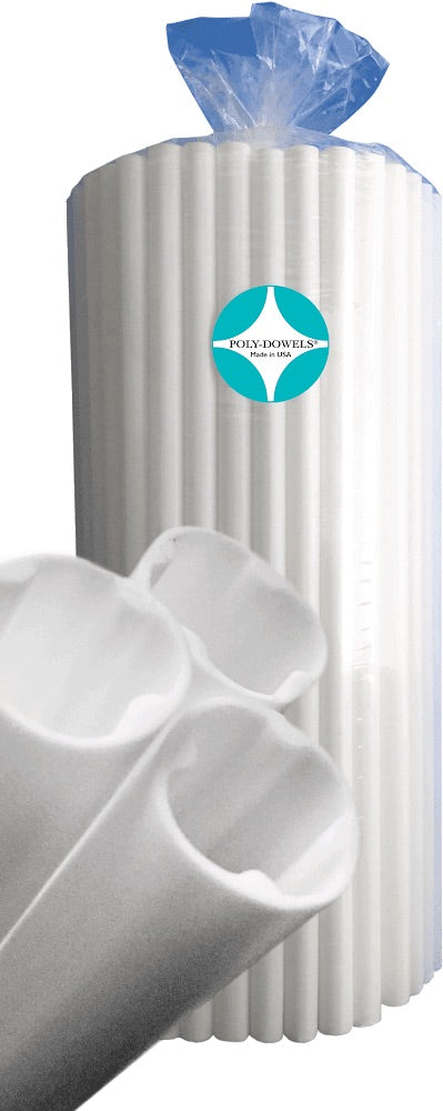 Tarugos grandes Poly-Dowels blancos
