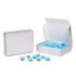 26S - Cajas de papel de aluminio plateado para caramelos y dulce de azúcar de 4 9/16 x 3 9/16 x 1 1/4 - 1/4 lb.