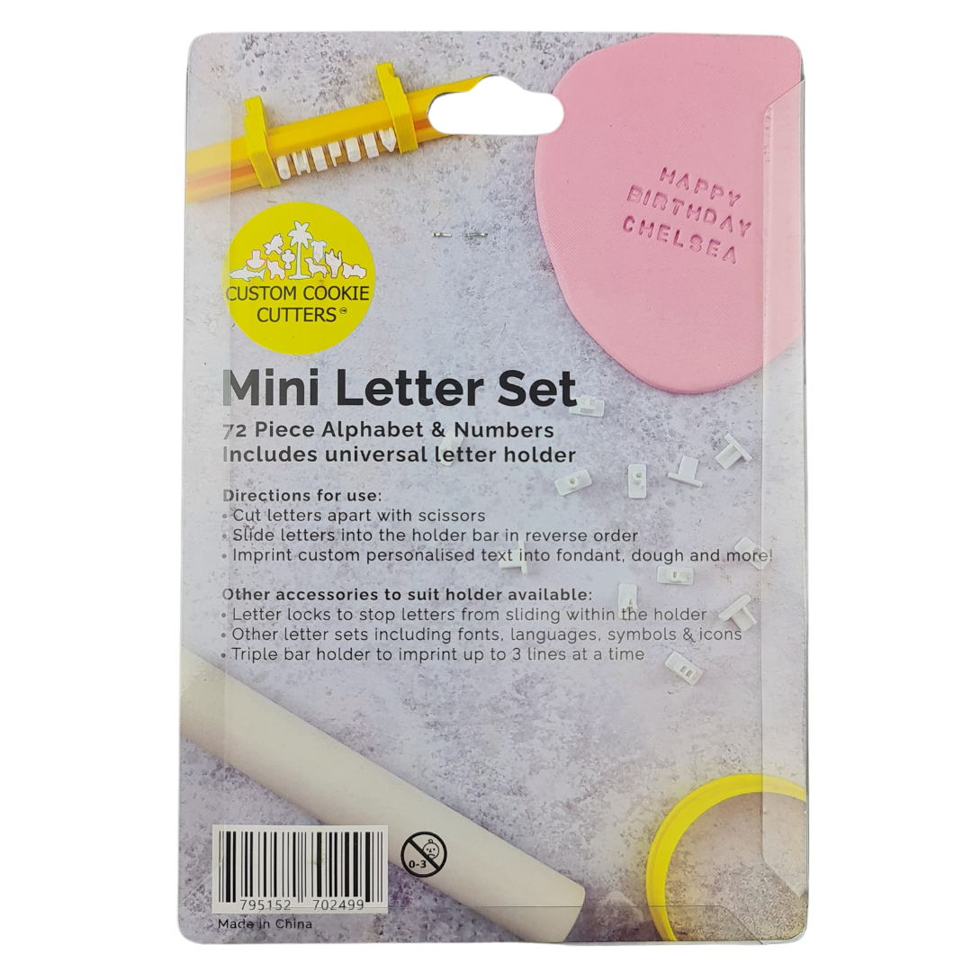 Mini Letter Set 72 Pieces