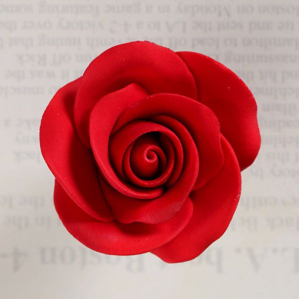 1.5" Medium Formal Rose On Wire #148