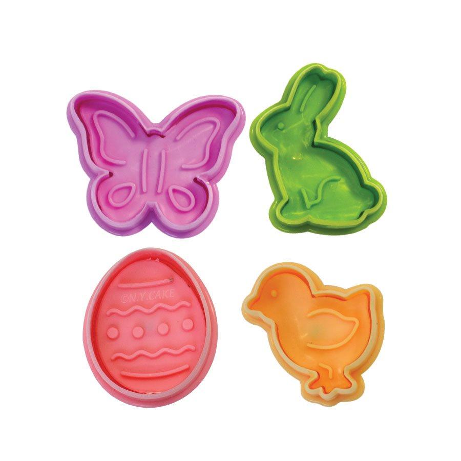 Émbolo Cortador de Fondant y Tartas de Pascua - Juego de 4